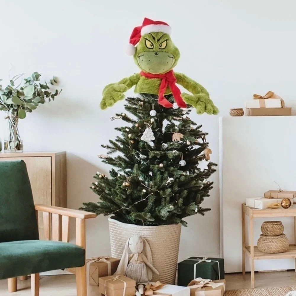 NWT. DR. SEUSS The Grinch Plush Tree Topper